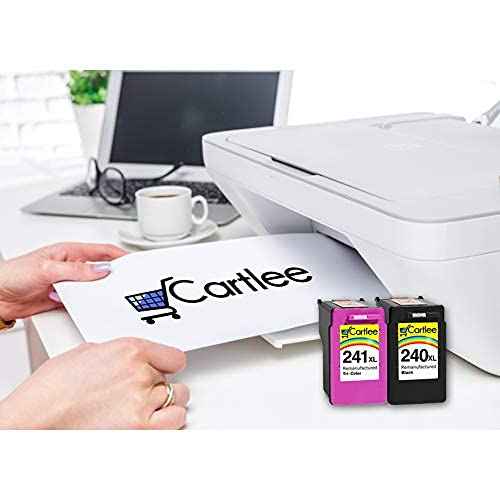 Cartlee Remanufactured Ink Cartridge Replacement for Canon PG-240XL 240 XL CL-241XL 241 XL PIXMA MX472 MX452 MG3220 MG3520 MX432 MX439 MX512 MG3620 MG2120 MX459 MG3600 MX479 (1 Black, 1 Color)