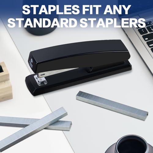 Deli Staples 1/4 Inch Length, 10,000 Staples in 2 Boxes of 5,000 - Compatible with Most Staplers