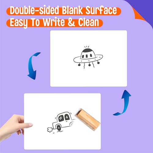 8 Packs Small Whiteboards, Double Sided Dry Erase Blank Board, Writable and Erasable White Board for Office, Home, Classroom, Math, Drawing (Each Measures 12¡± x 9¡±)