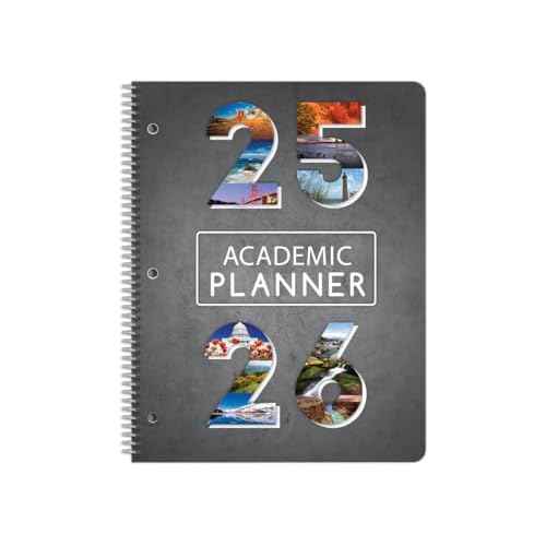 Dated Middle High School Student Planner 2025-2026 Academic School Year, Large (8.5" by 11") Matrix Style Datebook with Telluride Cover