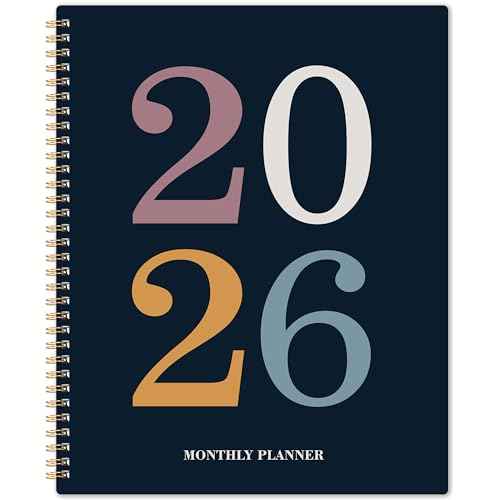 2026 Monthly Planner - 2026 Planner from January 2026 - Deccember 2026, Monthly Planners 8.5''x11'', 12 Months with Tabs, Large Daily Blocks, Double Inner Pocket