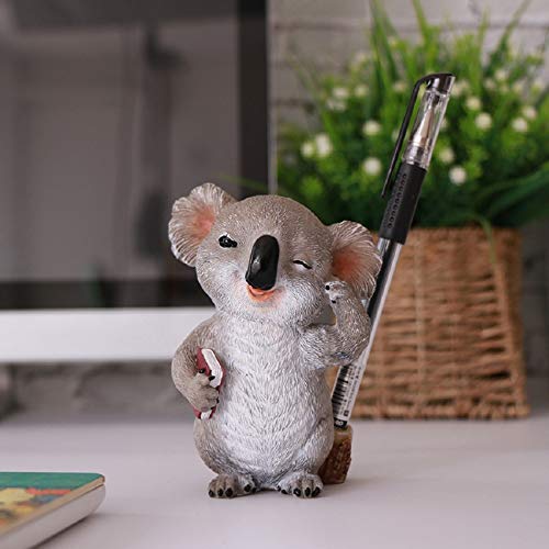 Cute Koala Bear Animal Pen Holder Desk Organizer Office Desktop Stationery Organizer Funny Bathroom Kitchen Bedroom Home Decor Christmas Present Gifts