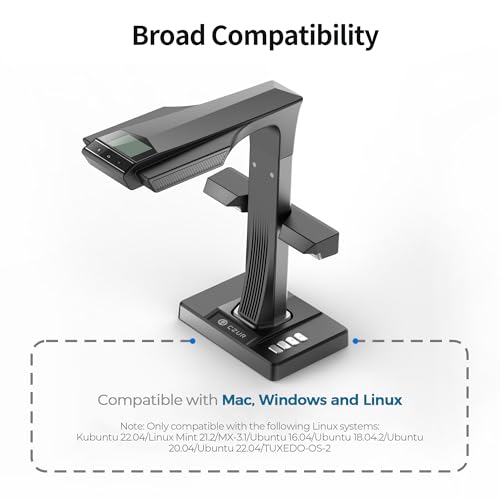 CZUR ET24 Pro Book Scanner with 24MP Camera & Upgraded Flattening Technology