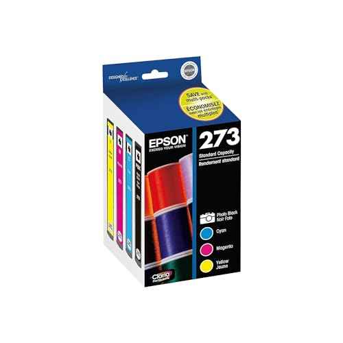 EPSON 273 Claria Ink Standard Capacity Photo Black & Color Combo Pack (T273520-S) Works with Expression Premium XP-520, XP-600, XP-610, XP-620, XP-800, XP-810, XP-820