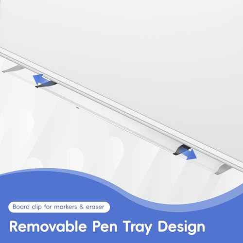 VUSIGN Magnetic Dry Erase White Board for Wall 24"¡¿18"- 1 Eraser, 2 Markers, 4 Magnets, Aluminum Frame Whiteboard for Home, School, Office