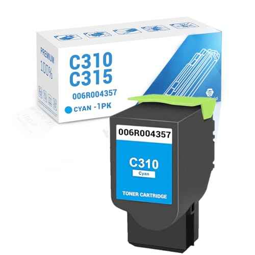 Remanufactured Xerox 006R04357 Toner Cartridge, Cyan, 3,000 Page-Yield, Works with Printer Models Xerox C310 C310DNI C310DNIM C315 C315DNI (Cyan)
