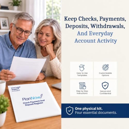 Dual Check Register for Personal, Business & Office Use – PlanNow Spiral-Bound