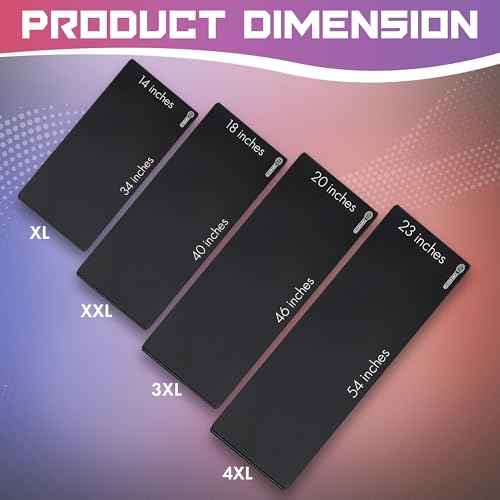 4XL Oversized & Ultimate Gaming Desk Mat 54"x23"(Black) - Giant & Thicker 4mm - Stitched/Water Proof/Non Slip Base