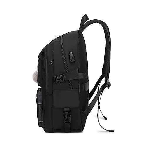 Joymoze Women Fashion Travel Backpack Set Roomy Laptop Rucksack Set Casual Daypack for Girl Black