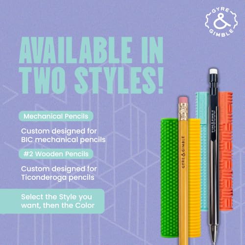 Gyre & Gimble Rainstorm Mechanical Pencil Gidgets - Sensory Fidget Sleeves for Stress Relief