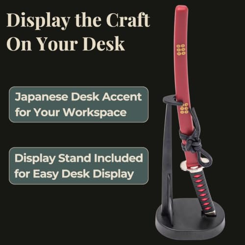 Wablade Sanada Yukimura Samurai Katana Letter Opener with Stand - Made in Seki, Japan