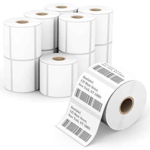 12 Rolls 3" x 2" Direct Thermal Labels, 700 Labels/1 Rolls, Compatible with Zebra, Rollo, Nelko, Munbyn, Jadens Thermal Label Printer, Commercial Grade, Permanent Adhesive
