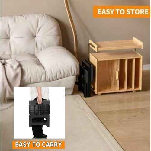 2 Step Stool Foldable, Non-Slip Steps, Folding Step Stool for Adults & Kids, Plastic Stool Pool Ladder, Collapsible Stools 2 Step Ladder for Kitchen Toilet Bedroom Office RV, Holds 330 lbs