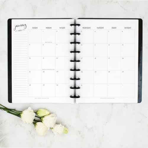 BetterNote 2026 VERTICAL Calendar Refill for Disc Notebooks, Fits Levenger Circa, Happy Planner, Staples Arc, TUL, InkWell Press, MAMBI, NOTIQ (Whimsy, 9-Disc, 7"x9.25")