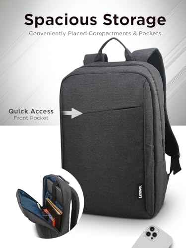 Lenovo B210 15.6-Inch Water-Repellent Laptop Backpack Black - Durable, Lightweight, Business & College Use