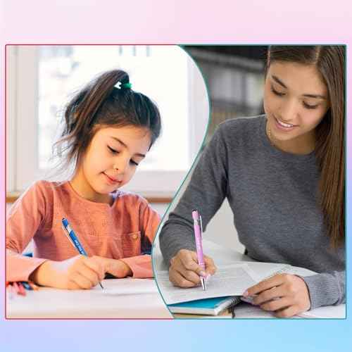 100 Piece Inspirational Pens Kit with Stylus Tip & Sayings ? 50 Motivational Pen + 50 Individual Bags ? Uplifting Quote & Positive Ideas ? For Teachers, Office, School, Meetings, Team Events