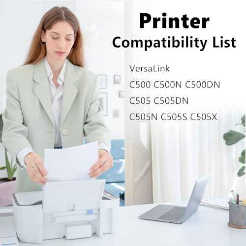 C500/C505 Toner Cartridges 106R03862 Compatible for Xerox VersaLink C505 C505DN C505N C505S C505X C500 C500N C500DN Printer(1 Black)