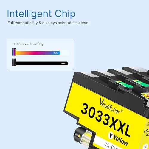 Valuetoner LC3033XXL Ink Compatible with Brother LC3033 Ink Cartridges BK/C/M/Y LC3033XXL LC3035 XXL High Yield for Brother MFC-J995DW MFC-J805DW MFC-J815DW J995DWXL J805DWXL J815DWXL Printer (4-Pack)