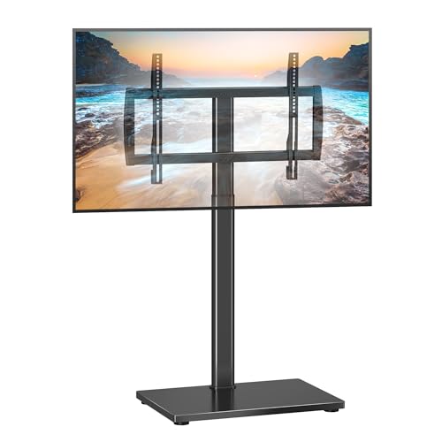 XINLEI Universal Floor TV Stand with Bracket for 32-75" TVs, Black, 132lbs, VESA 600x400