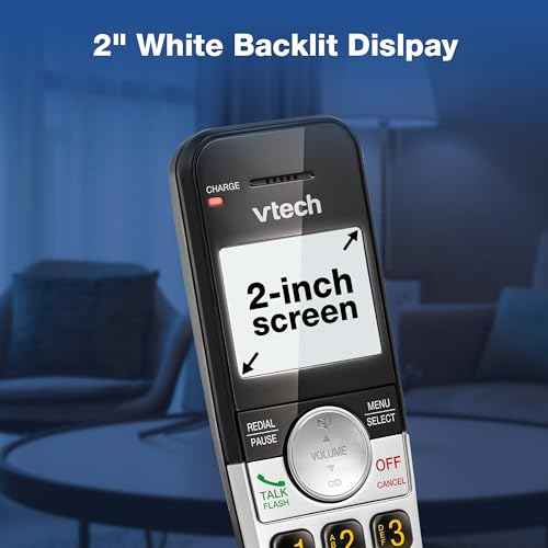 VTech Cordless Phone with Large Display and Big Buttons, DECT 6.0 with Caller ID/Call Waiting, Full Duplex Speakerphone, ECO Mode, Last 10 Number Redial, Easy to Use,VG231