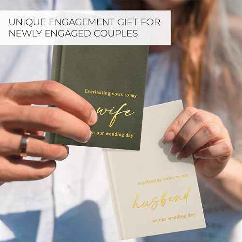 Elegant Velvet Wedding Vow Books With Gold Foil Lettering - Perfectly Sized His and Hers Vow Books With Plenty Of Pages To Write Whatever is on Your Heart - A Beautiful Addition For The Wedding Day