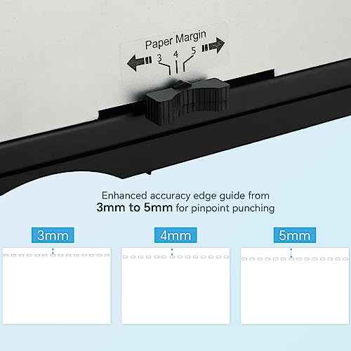 FLK Tech Binding Machine with Starter Combs Set for A4-21 Hole / 450 Sheets Paper Punch Binder