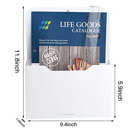 Marbrasse Magnetic File Holder - 1 Pack Metal Organizer for Office & Home