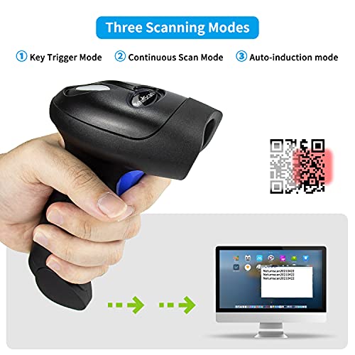 NetumScan Wired USB QR & Barcode Scanner with Adjustable Stand - 1D & 2D Image Bar Code Reader for Store, Supermarket, Warehouse