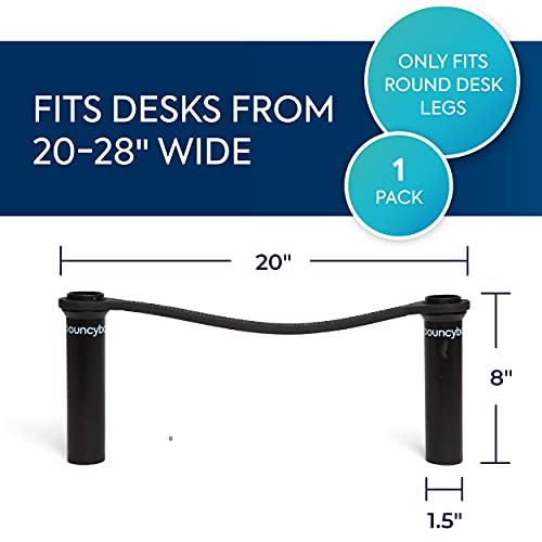 Bouncyband Original Desk Bouncy Bands for Desks, Black, 1-Pack – Office Desk Accessories