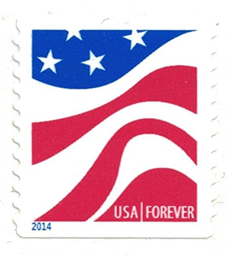 USPS Red White and Blue Forever Postage Stamps - 20 Classic American Flag Design