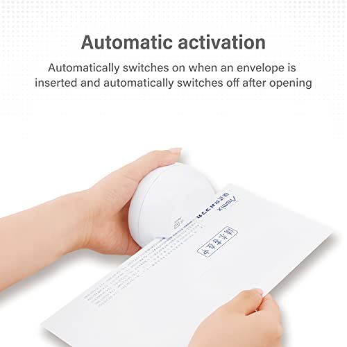 Asmix White Electric Letter Opener LO85W - Automatic Envelope Cutter Japan Import