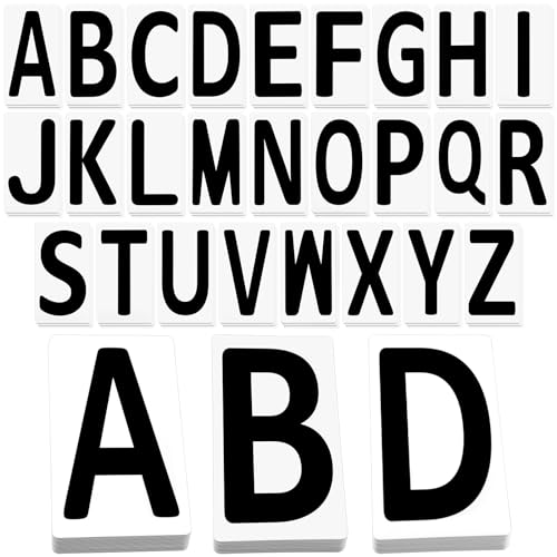 Resurhang 78 Pcs Changeable Sign Letters for Message Boards, 4 Inch - Model 78
