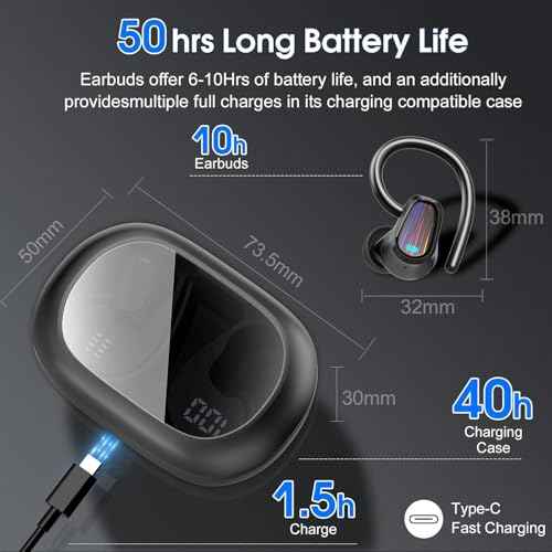AI Translation Earbuds Real Time, 164 Language Translator Earbud with Audio and Video Calls, 3-in-1 Buletooth 5.4 Translation Headphones with APP/No Subscription Required, 50H AI Ear Bud Translator