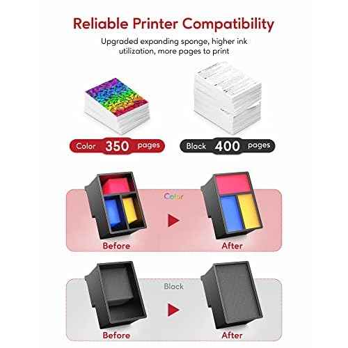 PG-210XL/CL-211XL Ink Cartridges Compatible Replacement for Canon 210 211, 210XL 211XL Ink Combo Pack Use to Canon MP495 MP280 MP490 MP480 MP270 MP240 MX420 MX410 MX350 (2 Pack)