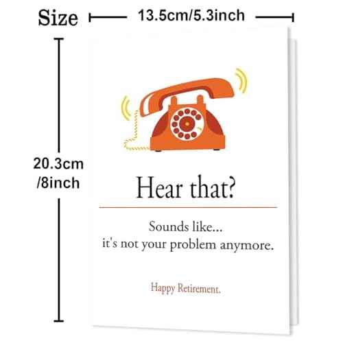 Funny Retirement Gifts for Women Men, Humor Retirement Leaving Card for Him Her Retired Friends Boss Teachers Nurses Dad Mom