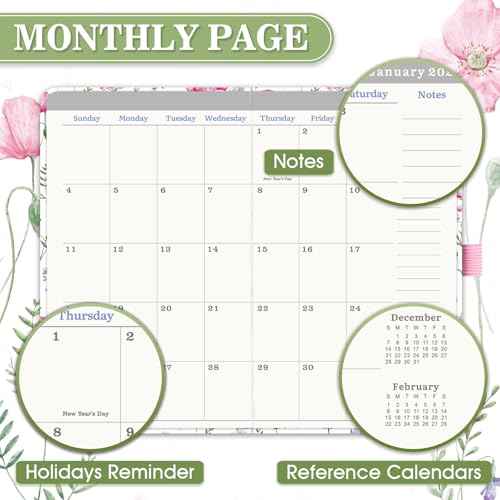 Pocket Calendar 2026-2028 - 3 Year Monthly Planner 2026-2028, January 2026 - December 2028, 6.4" x 3.8", Pocket planner 2026-2028 with Elastic Closure