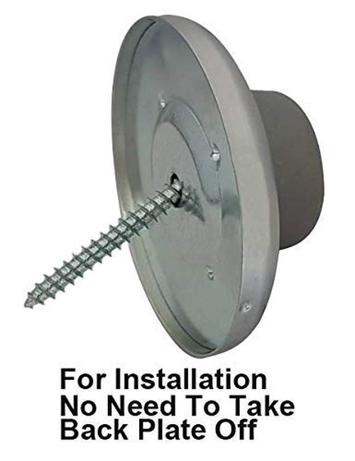 QCAA Stainless Steel Wall Mount Concave Door Stop, 2-1/2" Diameter, ORB Oil Rubbed Bronze, 12 Pack