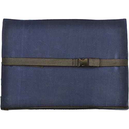 nova Medical Products Extra-Wide Lumbar Back Cushion, 17.5" Wide Back Cushion for Office Chair, Car Seat or Chair, Color Blue