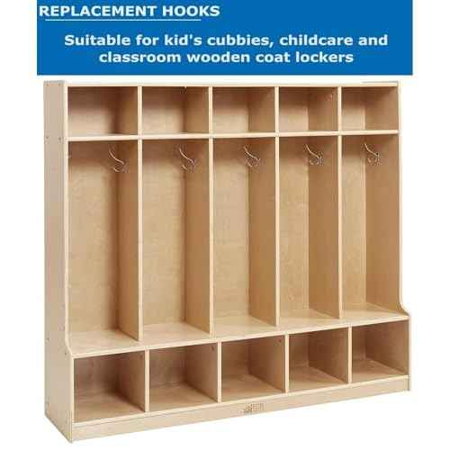 Childcare Locker Hooks - Coat Locker Hooks 10 Pack - Preschool Locker Hooks - Daycare Cubby Hooks - Childcare Locker Hooks - Coat Locker Hooks 10 Pack - Preschool Locker Hooks - Daycare Cubby Hooks
