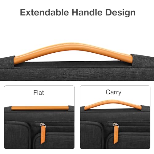 MOSISO 360 Protective Laptop Sleeve for 15-16 inch Laptops, Black, 16 Inch