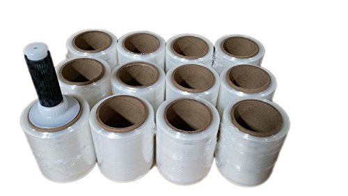 The Boxery 5" x 1,000 ft Clear Hand Stretch Wrap with Reusable Handle