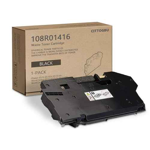 6510 WorkCentre 6515 Waste Toner Box 1-Pack Black 108R01416 Waste Toner Cartridge Replacement for Xerox Phaser 6510 WorkCentre 6515 VersaLink C500 C505 C600 C605, Part#108r01416