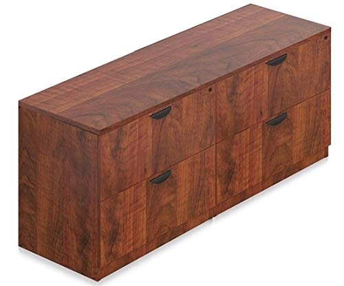 SL7122TOP-SL3622LF Lateral File Credenza, 72" w x 22" d x 29 1/2" h - American Mahogany
