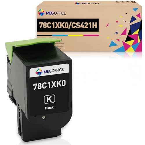 Compatible Toner Cartridge for Lexmark 78C1XK0 78C10 Black 8,500 High Yield Toner Cartridge for CS421 CS421dn CS521dn CS622 CS622de CX421 CX522 CX522ade CX622 CX622ade CX625ade (Black,1Pack)