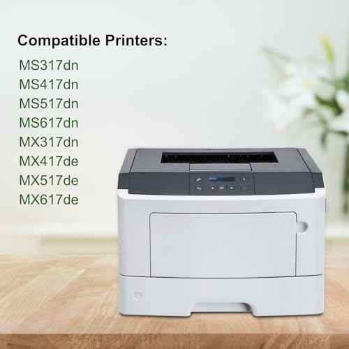 51B1000 Black High Yield Toner Cartridge (1-Pack, 3,000 Pages) Compatible Replacement for Lexmark 51B1000 Toner Cartridge Work for MS317dn MS417dn MS517dn MS617dn MX317dn Printer