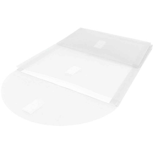 JAM PAPER Plastic Multi Pocket Envelopes with Hook & Loop Closure - 2 Pockets - Letter Open End - 9 3/4 x 11 1/2- Clear - 12/Pack