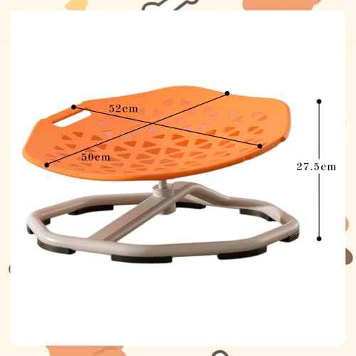 Sensory Spinning Chair - Swivel Chair for Autistic, Autism Spinning Chair with Handle (Orange)