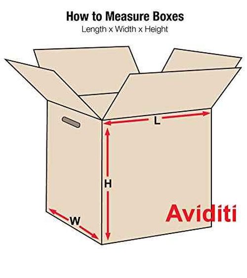 Aviditi Double Wall Corrugated Hand Hole Boxes, Heavy Duty Cardboard, 18" x 18" x 18" for Easy Packing and Moving Plus Protection, Kraft (Pack of 10) (HD181818DWHH)