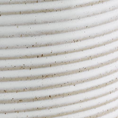 Avanti Linens - Waste Basket, Decorative Trash Can, Ribbed Style Home Decor (Drift Collection)