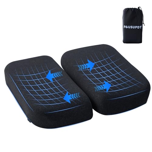 Adjustable Seat Cushion, Memory Foam Seat Cushion for Office Chair, Car Seat Cushion, Foldable Travel Cushion for Tailbone Pain, Sciatica Pain Relief, Lifting Cushion for Sitting, Resting, Traveling